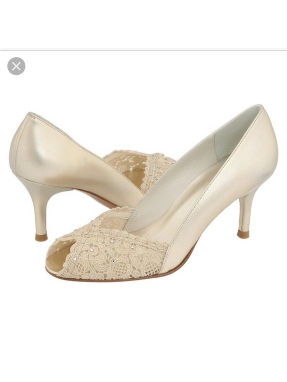 Stuart Weitzman Chantelle lace pumps